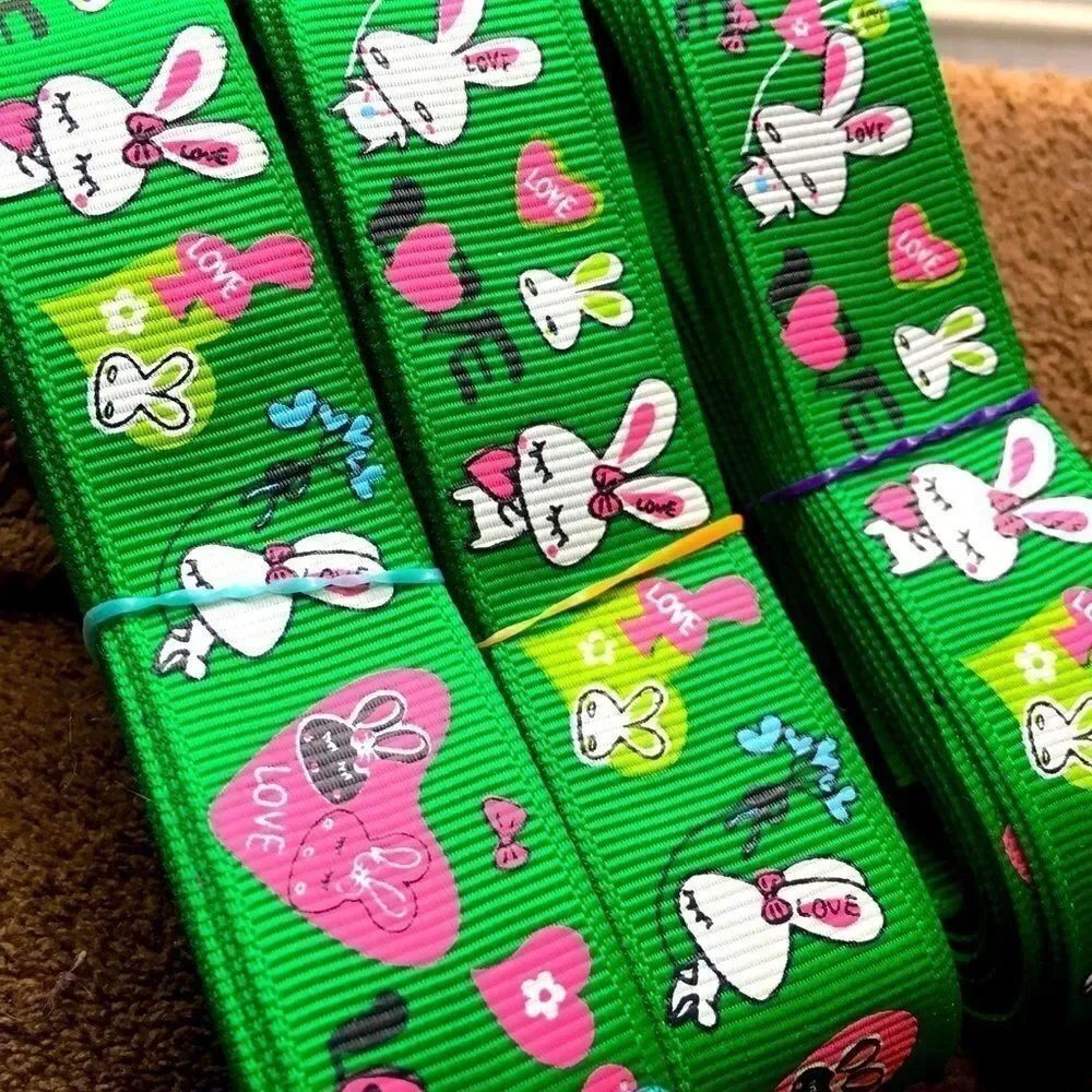 Grosgrain Ribbon 7/8” 5 yards 5/$20 kawaii bunnies